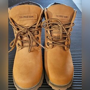 U.S. Polo Assn. Tan Kids Boots